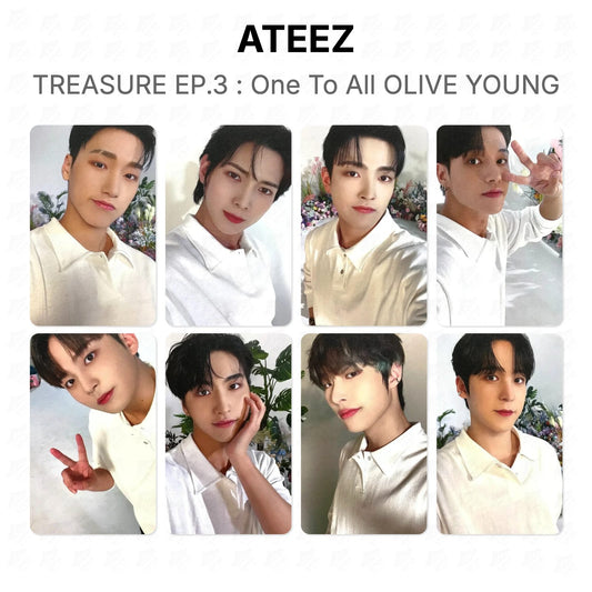 ATEEZ TREASURE EP.3 : One To All OLIVE YOUNG Official Photocard