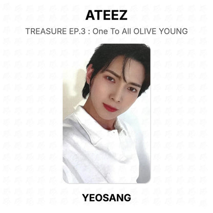 ATEEZ TREASURE EP.3 : One To All OLIVE YOUNG Offizielle Fotokarte