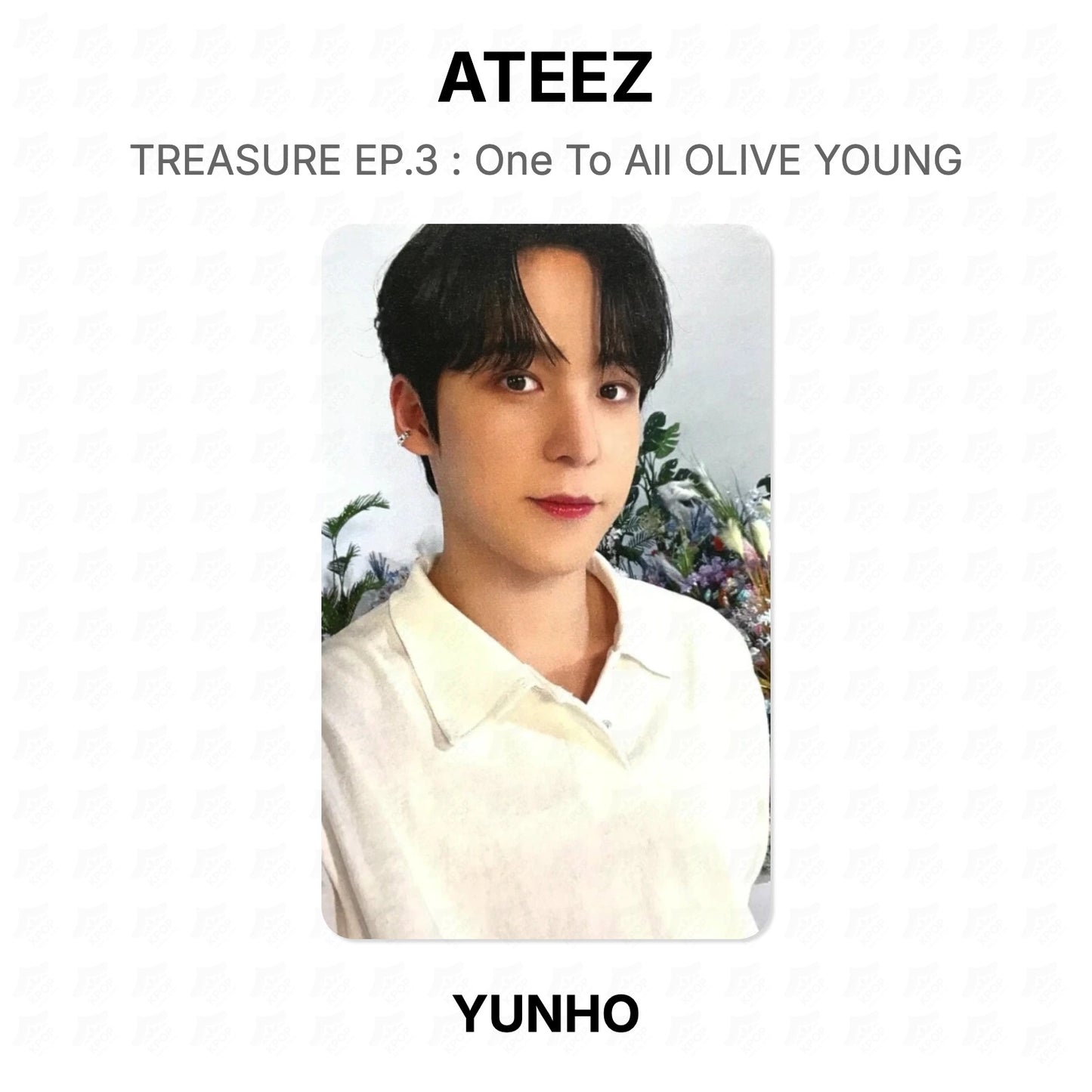 ATEEZ TREASURE EP.3 : One To All OLIVE YOUNG Offizielle Fotokarte