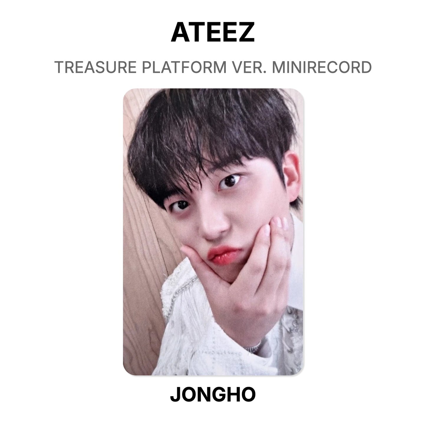 ATEEZ TREASURE PLATFORM VER. MINIRECORD Official Photocard
