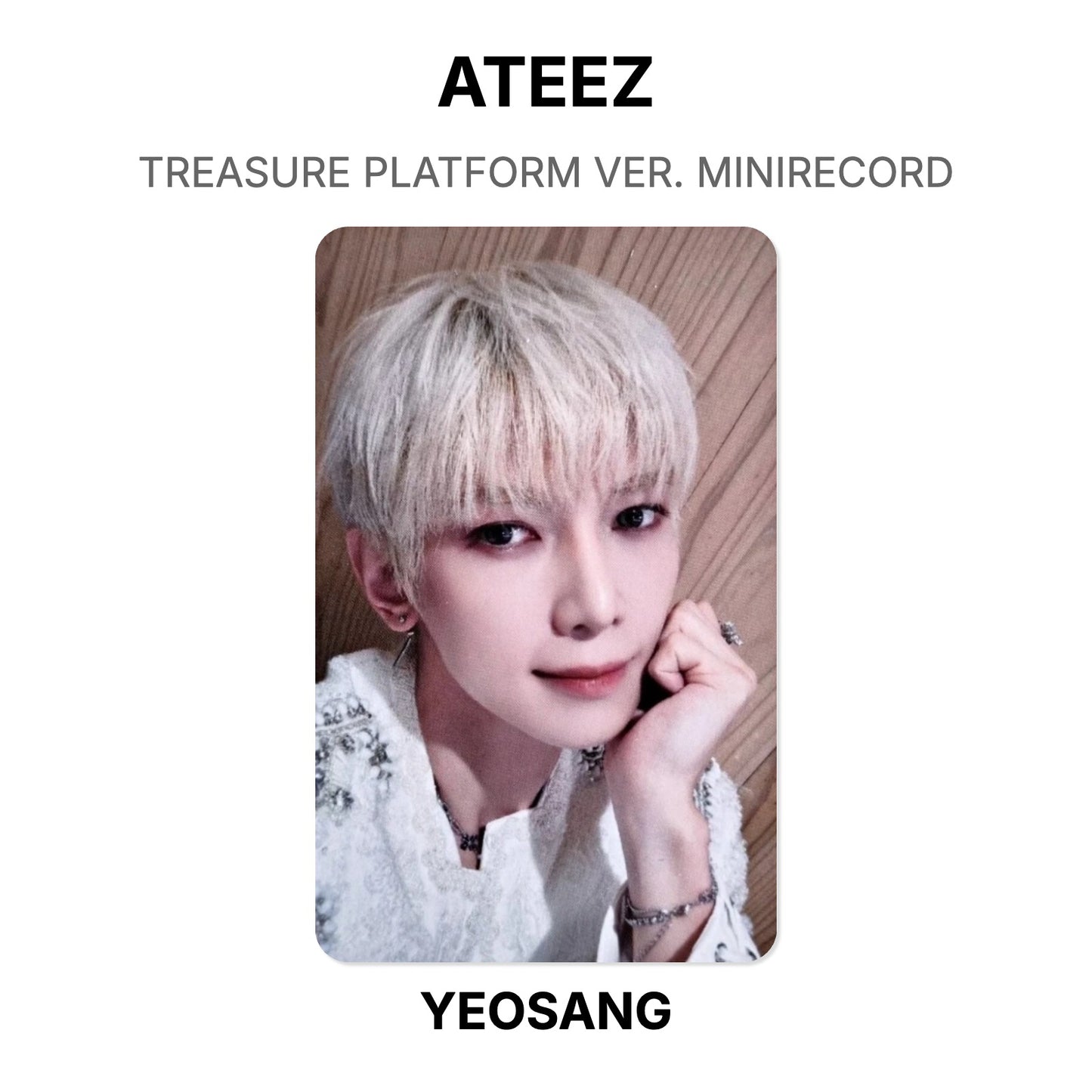 ATEEZ TREASURE PLATFORM VER. MINIRECORD Official Photocard