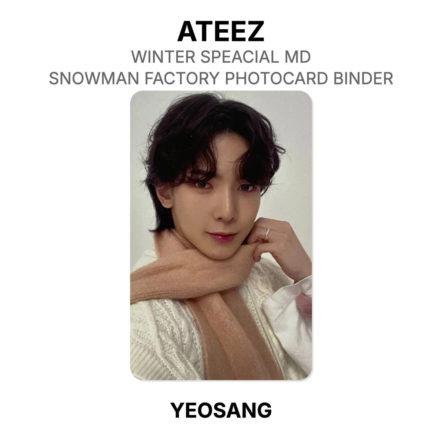 ATEEZ WINTER SPEACIAL MD : SNOWMAN FACTORY PHOTOCARD BINDER Offizielle Photocard