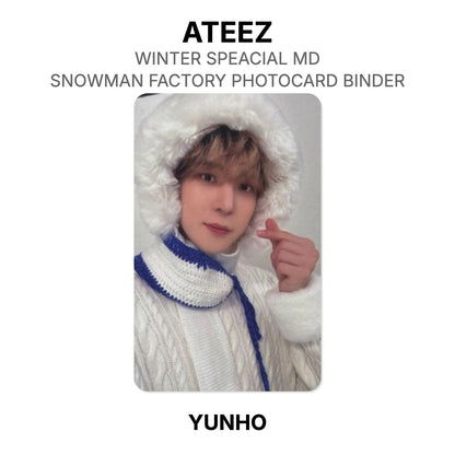 ATEEZ WINTER SPEACIAL MD : SNOWMAN FACTORY PHOTOCARD BINDER Offizielle Photocard