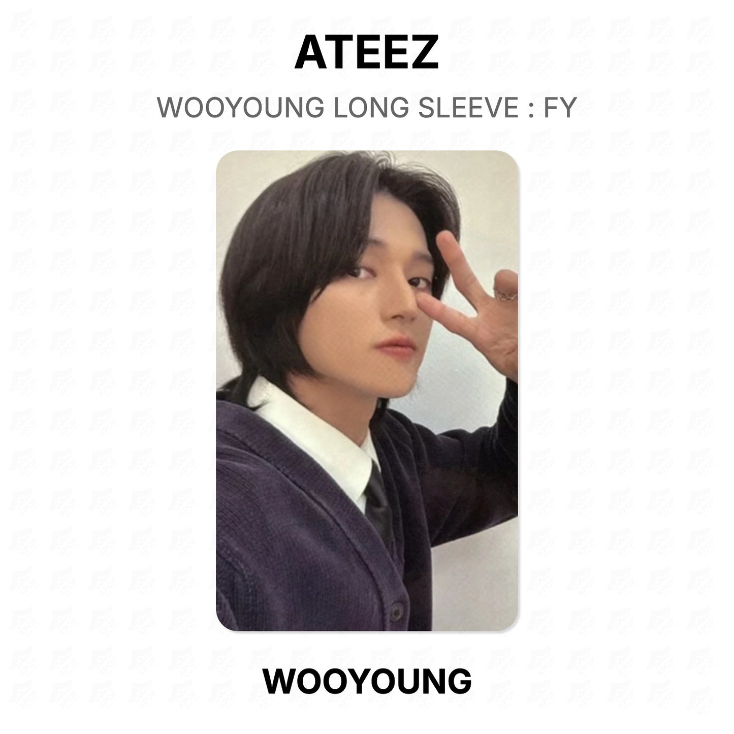 ATEEZ WOOYOUNG LONG SLEEVE : FY Official Photocard
