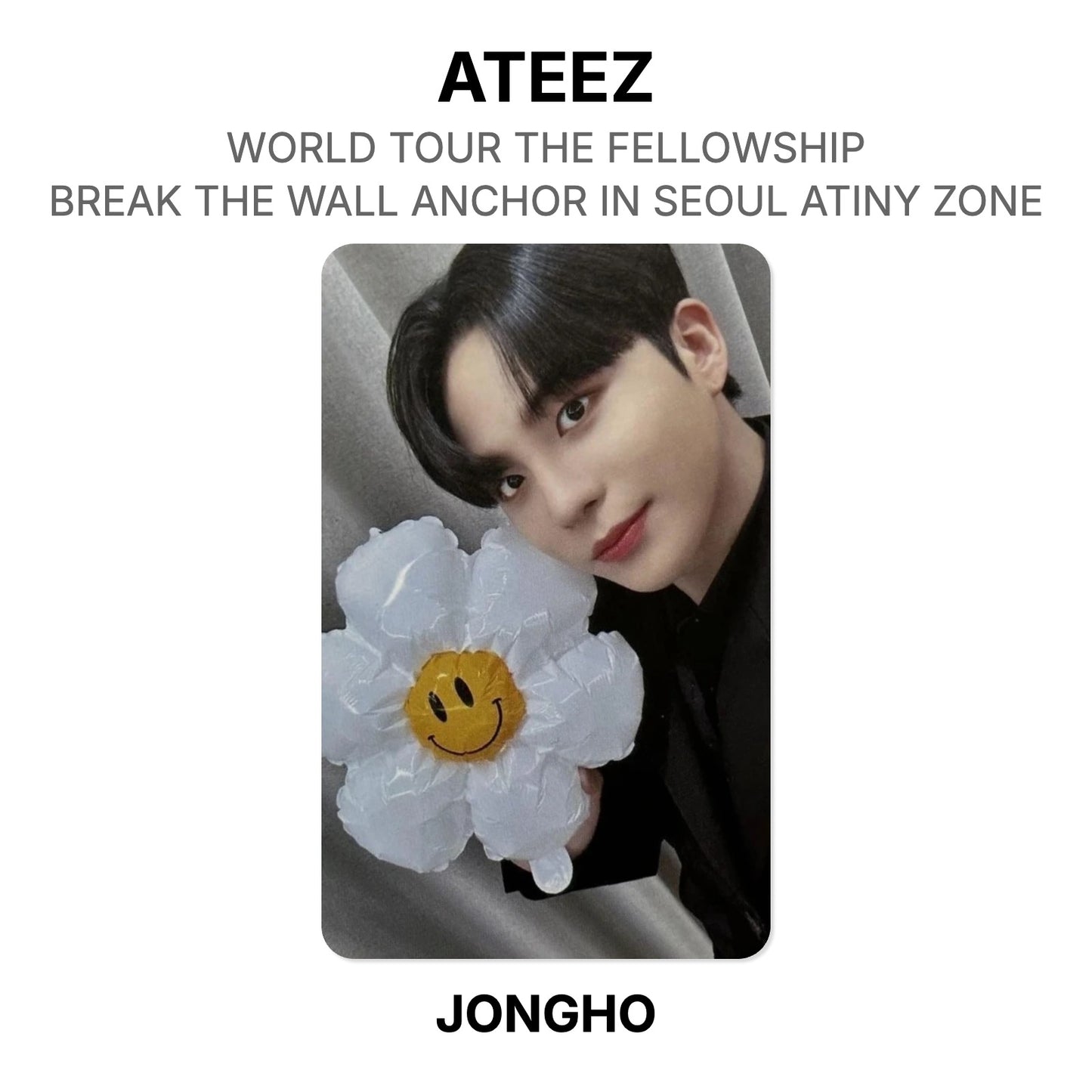 ATEEZ WORLD TOUR THE FELLOWSHIP : BREAK THE WALL ANCHOR IN SEOUL ATINY ZONE Official Photocard