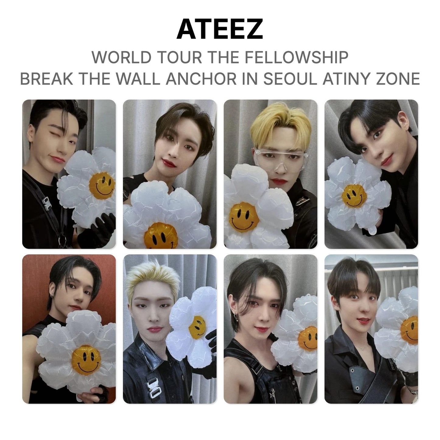 ATEEZ WORLD TOUR THE FELLOWSHIP : BREAK THE WALL ANCHOR IN SEOUL ATINY ZONE Official Photocard
