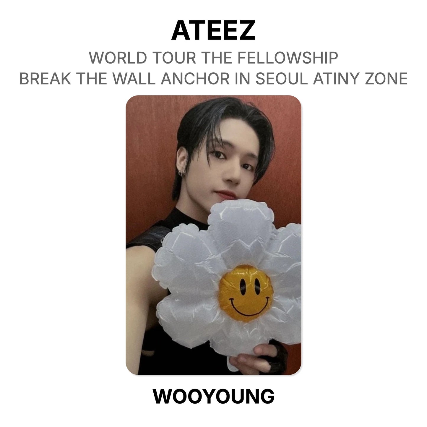ATEEZ WORLD TOUR THE FELLOWSHIP : BREAK THE WALL ANCHOR IN SEOUL ATINY ZONE Official Photocard