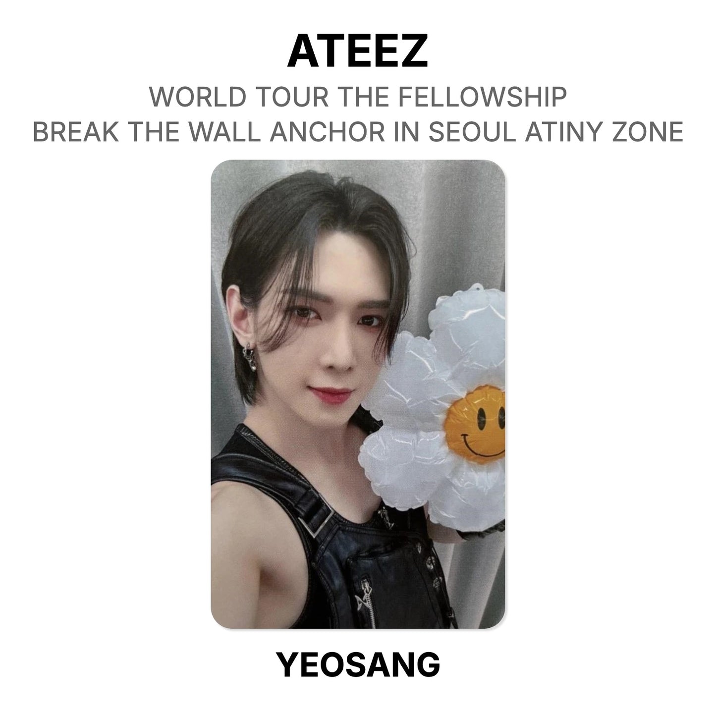 ATEEZ WORLD TOUR THE FELLOWSHIP : BREAK THE WALL ANCHOR IN SEOUL ATINY ZONE Official Photocard