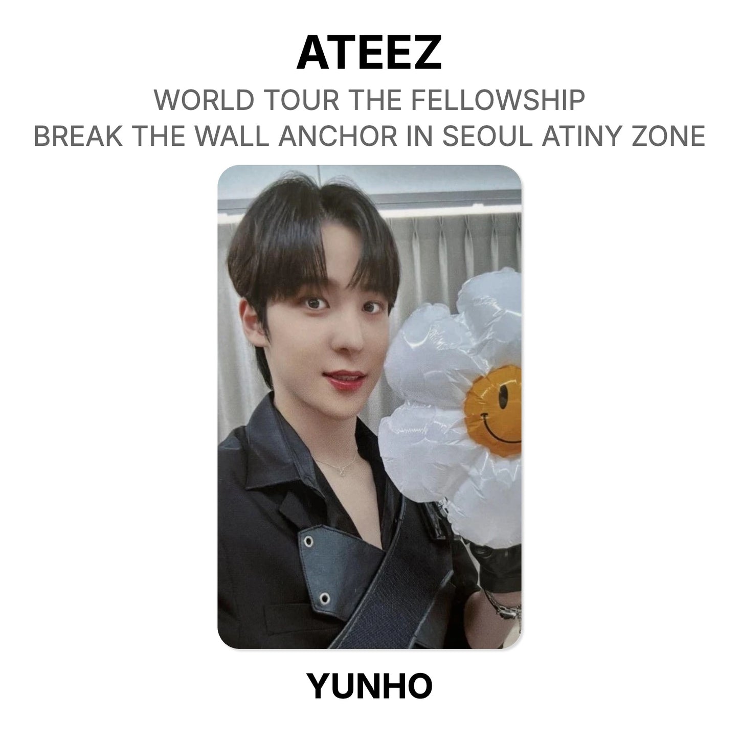 ATEEZ WORLD TOUR THE FELLOWSHIP : BREAK THE WALL ANCHOR IN SEOUL ATINY ZONE Official Photocard