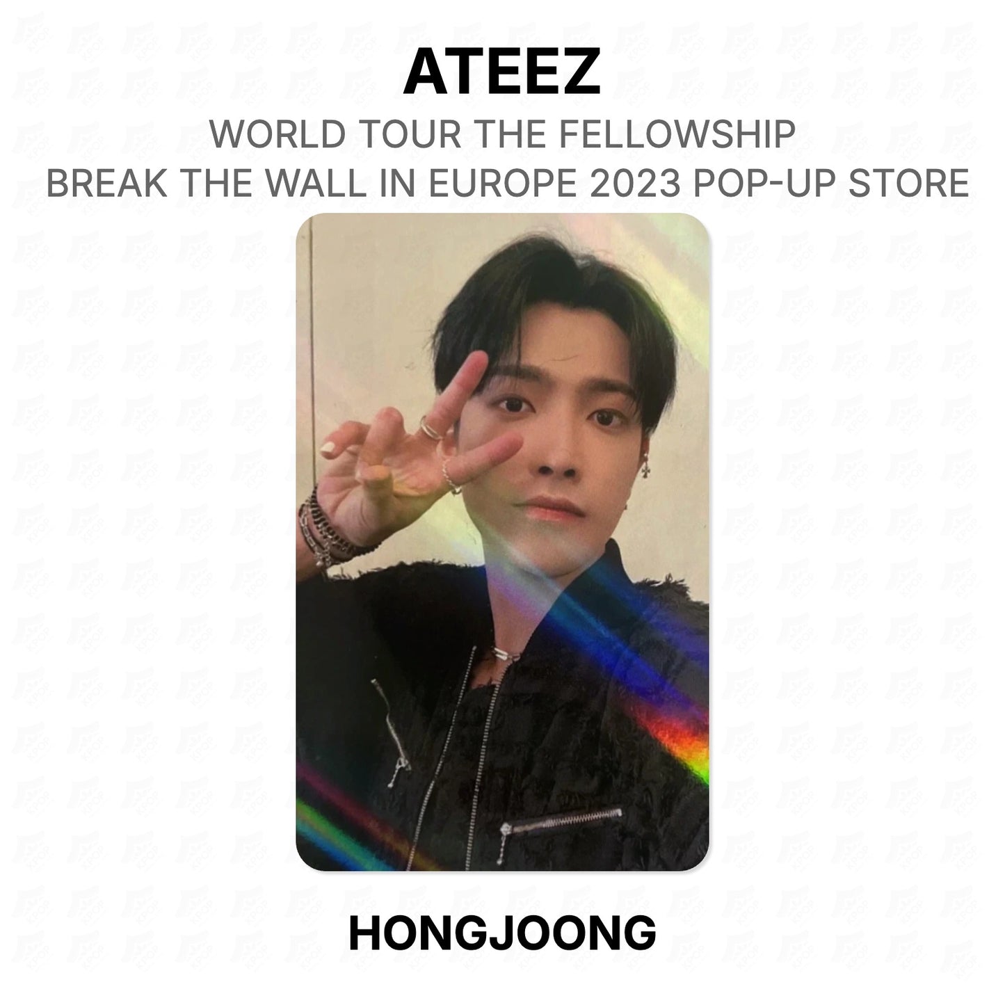 ATEEZ WORLD TOUR THE FELLOWSHIP : BREAK THE WALL IN EUROPE 2023 POP-UP STORE Official Photocard