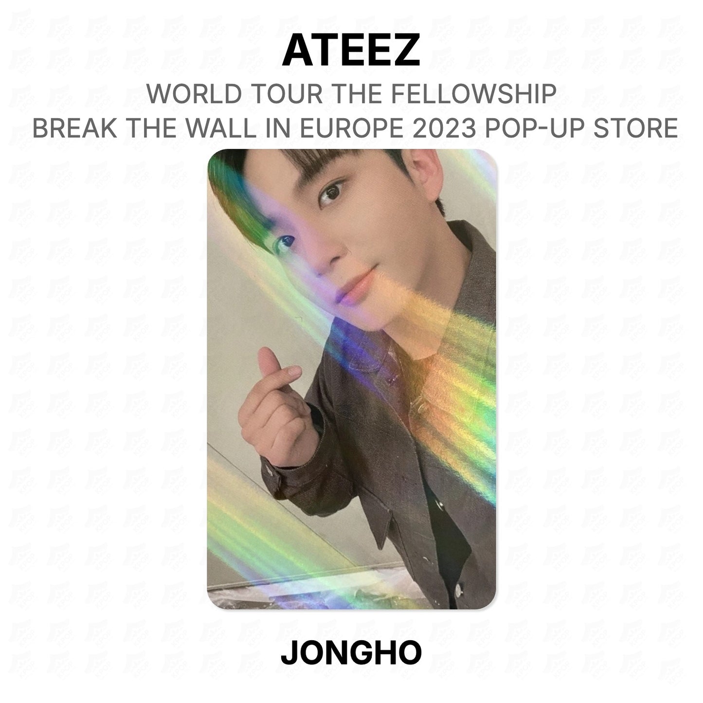 ATEEZ WORLD TOUR THE FELLOWSHIP : BREAK THE WALL IN EUROPE 2023 POP-UP STORE Official Photocard