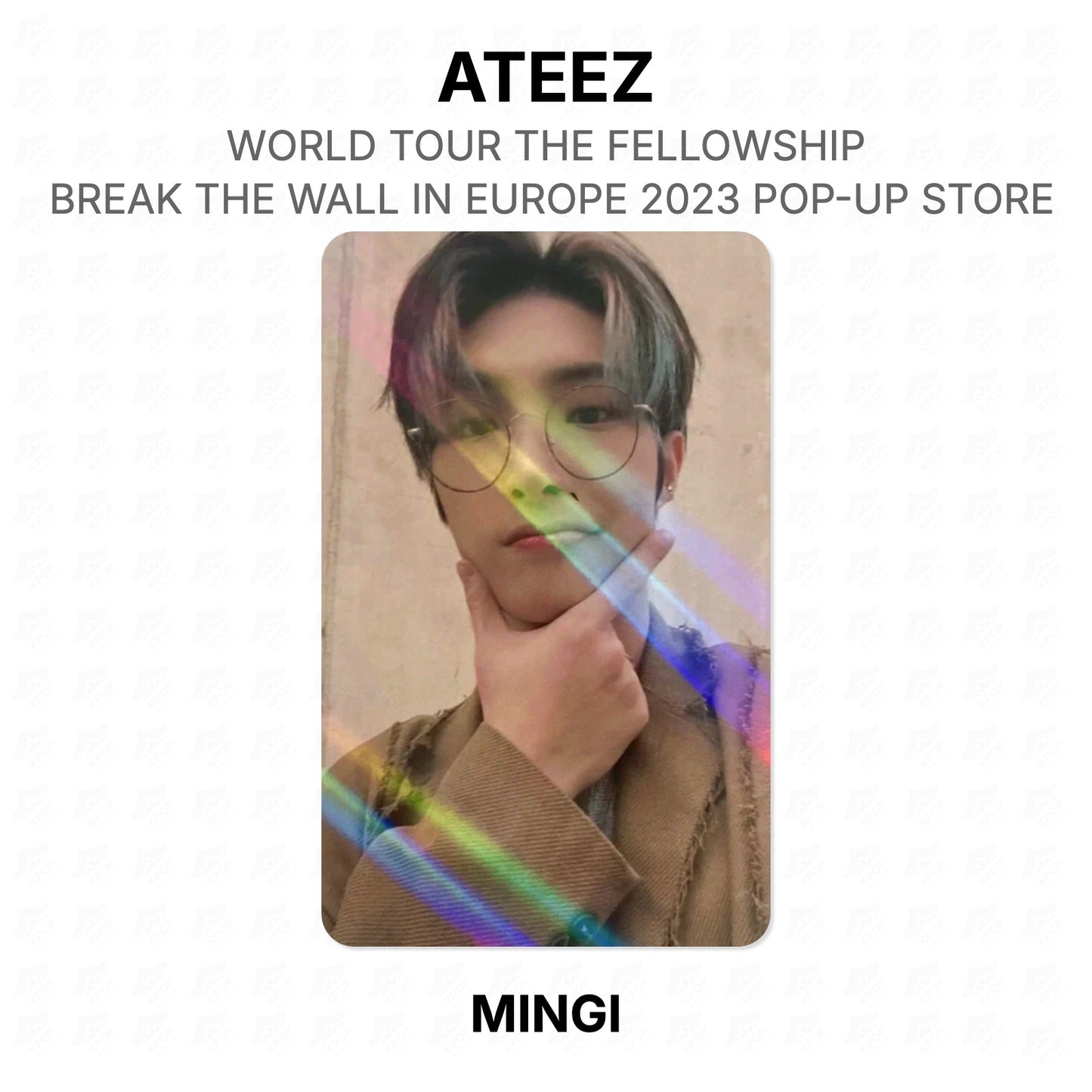 ATEEZ WORLD TOUR THE FELLOWSHIP : BREAK THE WALL IN EUROPE 2023 POP-UP STORE Official Photocard