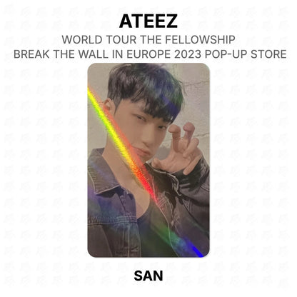 ATEEZ WORLD TOUR THE FELLOWSHIP : BREAK THE WALL IN EUROPE 2023 POP-UP STORE Official Photocard