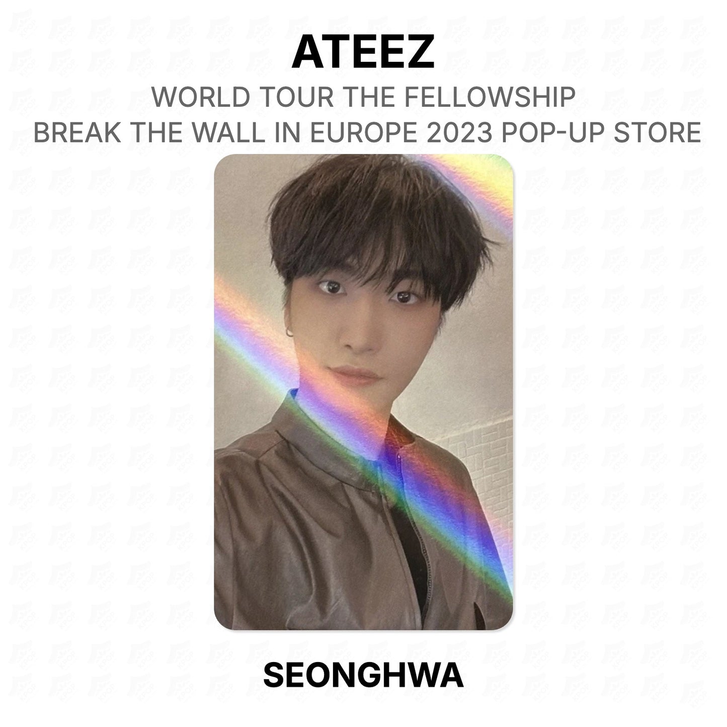 ATEEZ WORLD TOUR THE FELLOWSHIP : BREAK THE WALL IN EUROPE 2023 POP-UP STORE Official Photocard