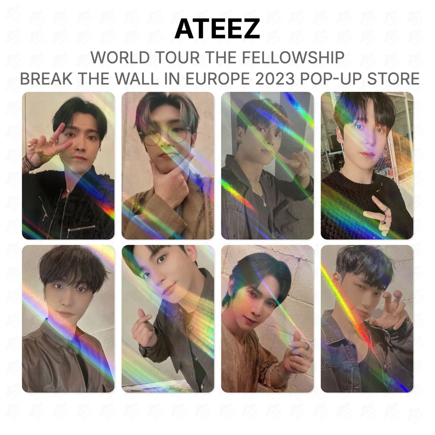 ATEEZ WORLD TOUR THE FELLOWSHIP : BREAK THE WALL IN EUROPE 2023 POP-UP STORE Official Photocard