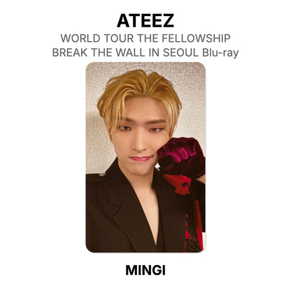 ATEEZ WORLD TOUR THE FELLOWSHIP : BREAK THE WALL IN SEOUL Blu-ray Offizielle Fotokarte