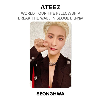 ATEEZ WORLD TOUR THE FELLOWSHIP : BREAK THE WALL IN SEOUL Blu-ray Offizielle Fotokarte