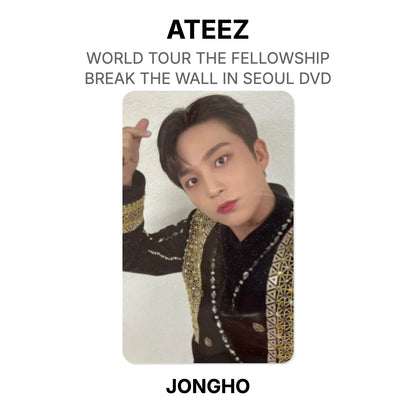 ATEEZ WORLD TOUR THE FELLOWSHIP : BREAK THE WALL IN SEOUL DVD Official Photocard