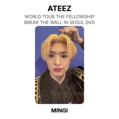 ATEEZ WORLD TOUR THE FELLOWSHIP : BREAK THE WALL IN SEOUL DVD Official Photocard