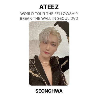 ATEEZ WORLD TOUR THE FELLOWSHIP : BREAK THE WALL IN SEOUL DVD Official Photocard