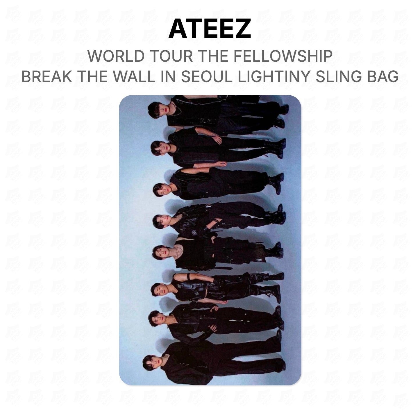 ATEEZ ATEEZ WORLD TOUR THE FELLOWSHIP : BREAK THE WALL IN SEOUL LIGHTINY SLING BAG Official Photocard