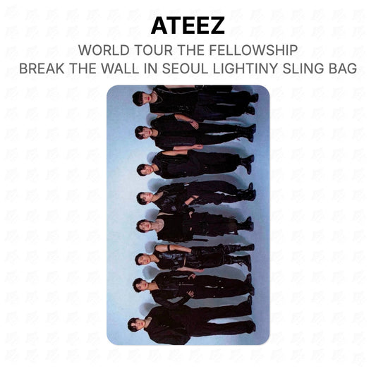 ATEEZ ATEEZ WORLD TOUR THE FELLOWSHIP : BREAK THE WALL IN SEOUL LIGHTINY SLING BAG Official Photocard
