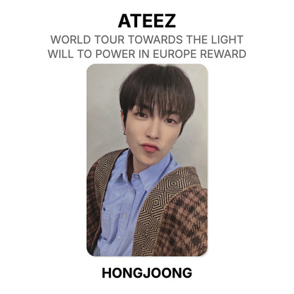 ATEEZ WORLD TOUR TOWARDS THE LIGHT : WILL TO POWER IN EUROPE REWARD Official Photocard
