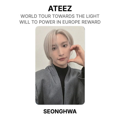 ATEEZ WORLD TOUR TOWARDS THE LIGHT : WILL TO POWER IN EUROPE REWARD Official Photocard