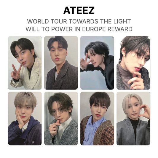 ATEEZ WORLD TOUR TOWARDS THE LIGHT : WILL TO POWER IN EUROPE REWARD Official Photocard