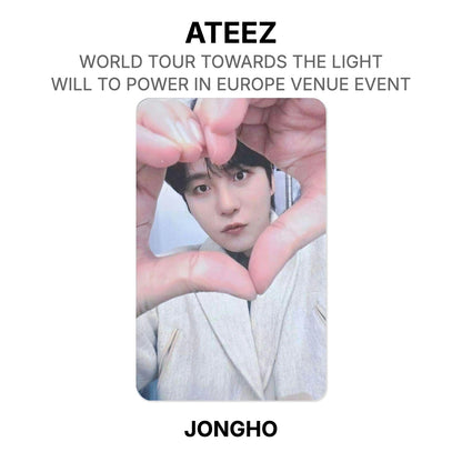 ATEEZ WORLD TOUR TOWARDS THE LIGHT : WILL TO POWER IN EUROPE VENUE EVENT Official Photocard