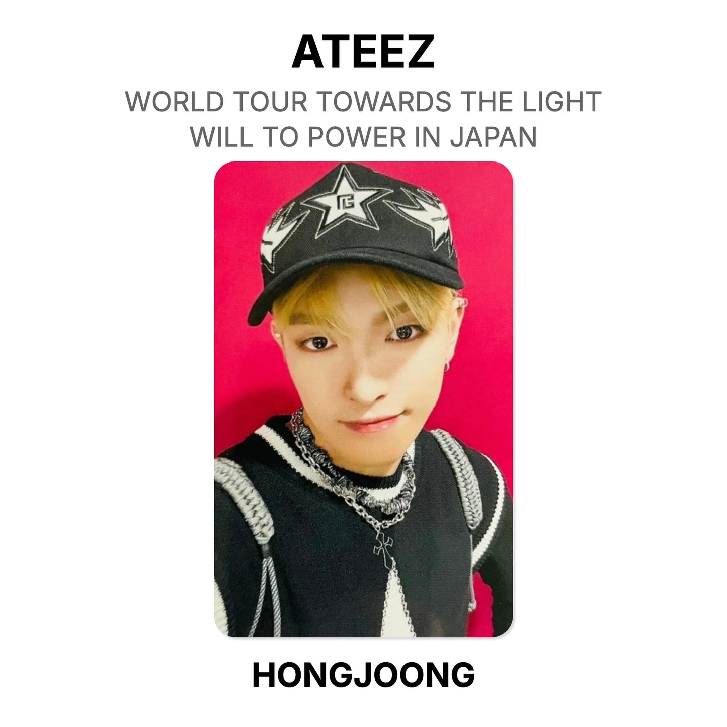 ATEEZ WORLD TOUR TOWARDS THE LIGHT : WILL TO POWER IN JAPAN Official Photocard