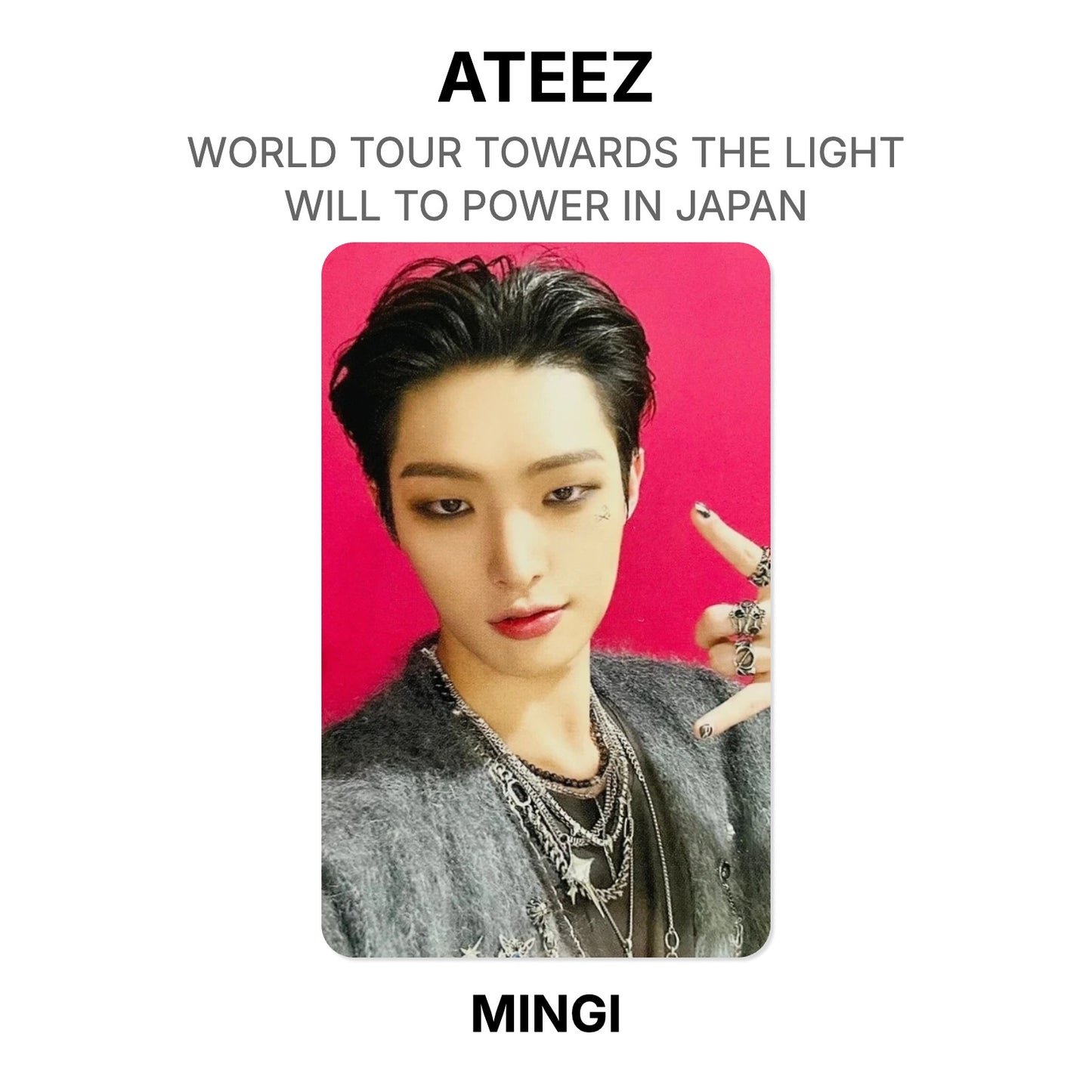 ATEEZ WORLD TOUR TOWARDS THE LIGHT : WILL TO POWER IN JAPAN Official Photocard