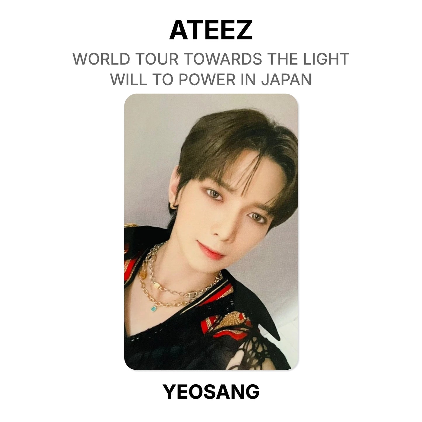 ATEEZ WORLD TOUR TOWARDS THE LIGHT : WILL TO POWER IN JAPAN Official Photocard