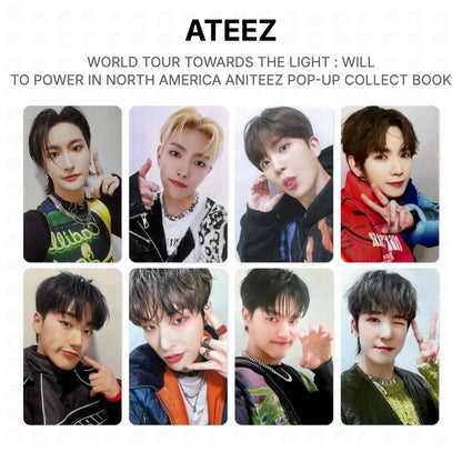 ATEEZ WORLD TOUR TOWARDS THE LIGHT : WILL TO POWER IN NORTH AMERICA ANITEEZ POP-UP COLLECT BOOK Official Photocard