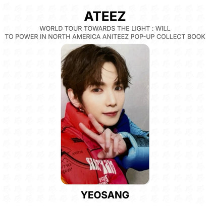 ATEEZ WORLD TOUR TOWARDS THE LIGHT : WILL TO POWER IN NORTH AMERICA ANITEEZ POP-UP COLLECT BOOK Official Photocard