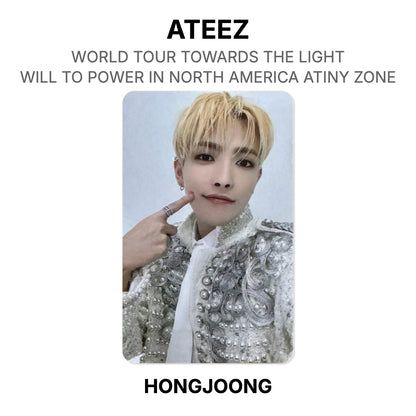 ATEEZ WORLD TOUR TOWARDS THE LIGHT : WILL TO POWER IN NORDAMERIKA ATINY ZONE Offizielle Fotokarte