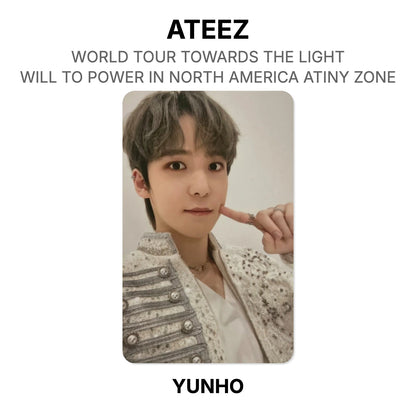 ATEEZ WORLD TOUR TOWARDS THE LIGHT : WILL TO POWER IN NORDAMERIKA ATINY ZONE Offizielle Fotokarte