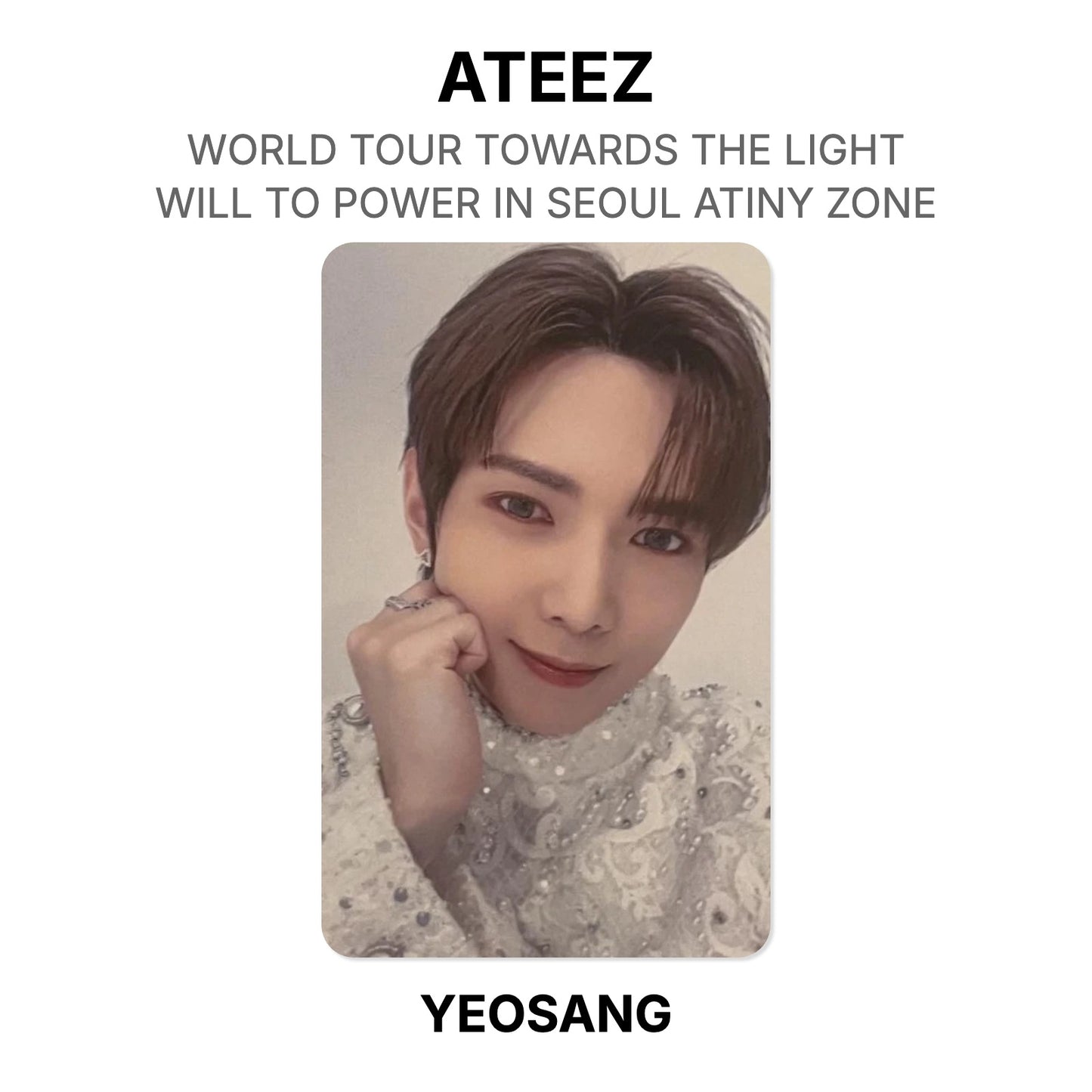 ATEEZ WORLD TOUR TOWARDS THE LIGHT : WILL TO POWER IN SEOUL ATINY ZONE Official Photocard