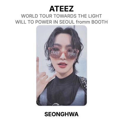 ATEEZ WORLD TOUR TOWARDS THE LIGHT : WILL TO POWER IN SEOUL fromm BOOTH Official Photocard