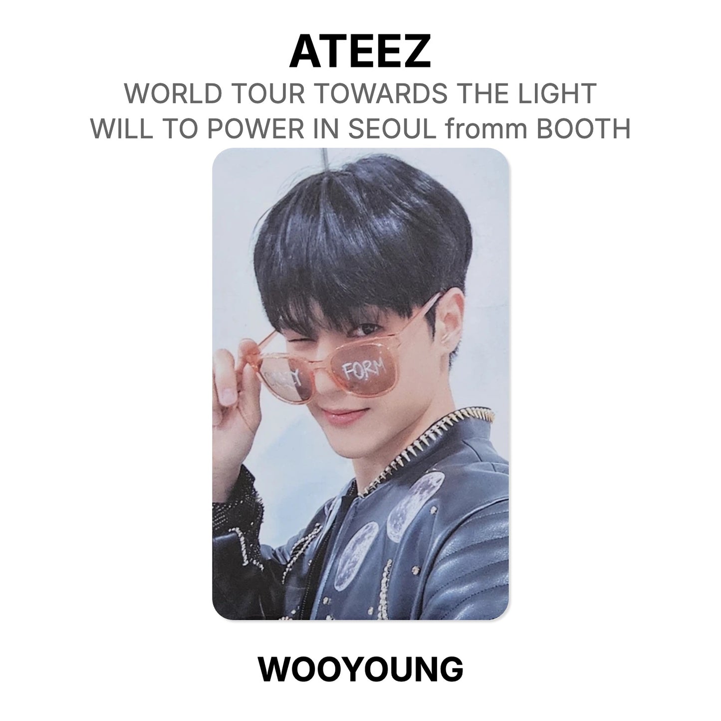 ATEEZ WORLD TOUR TOWARDS THE LIGHT : WILL TO POWER IN SEOUL fromm BOOTH Official Photocard