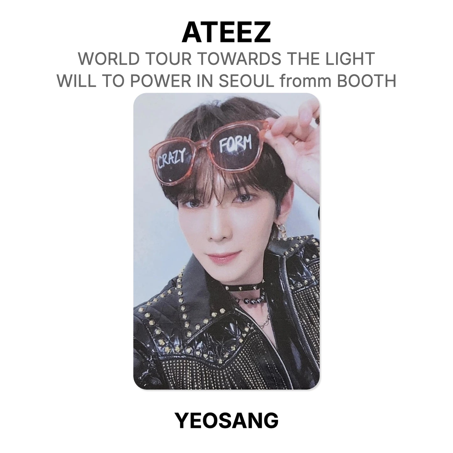ATEEZ WORLD TOUR TOWARDS THE LIGHT : WILL TO POWER IN SEOUL fromm BOOTH Official Photocard