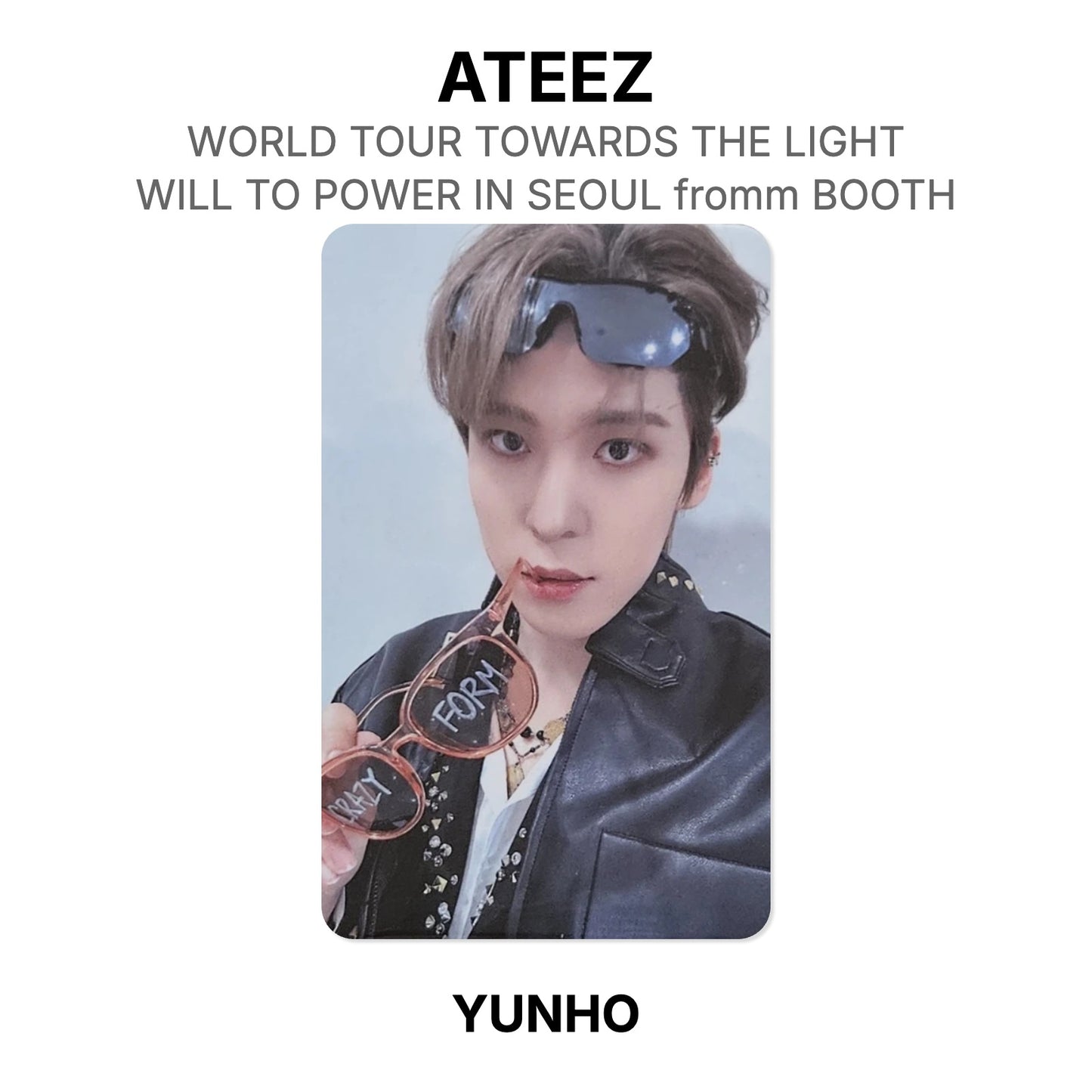 ATEEZ WORLD TOUR TOWARDS THE LIGHT : WILL TO POWER IN SEOUL fromm BOOTH Official Photocard