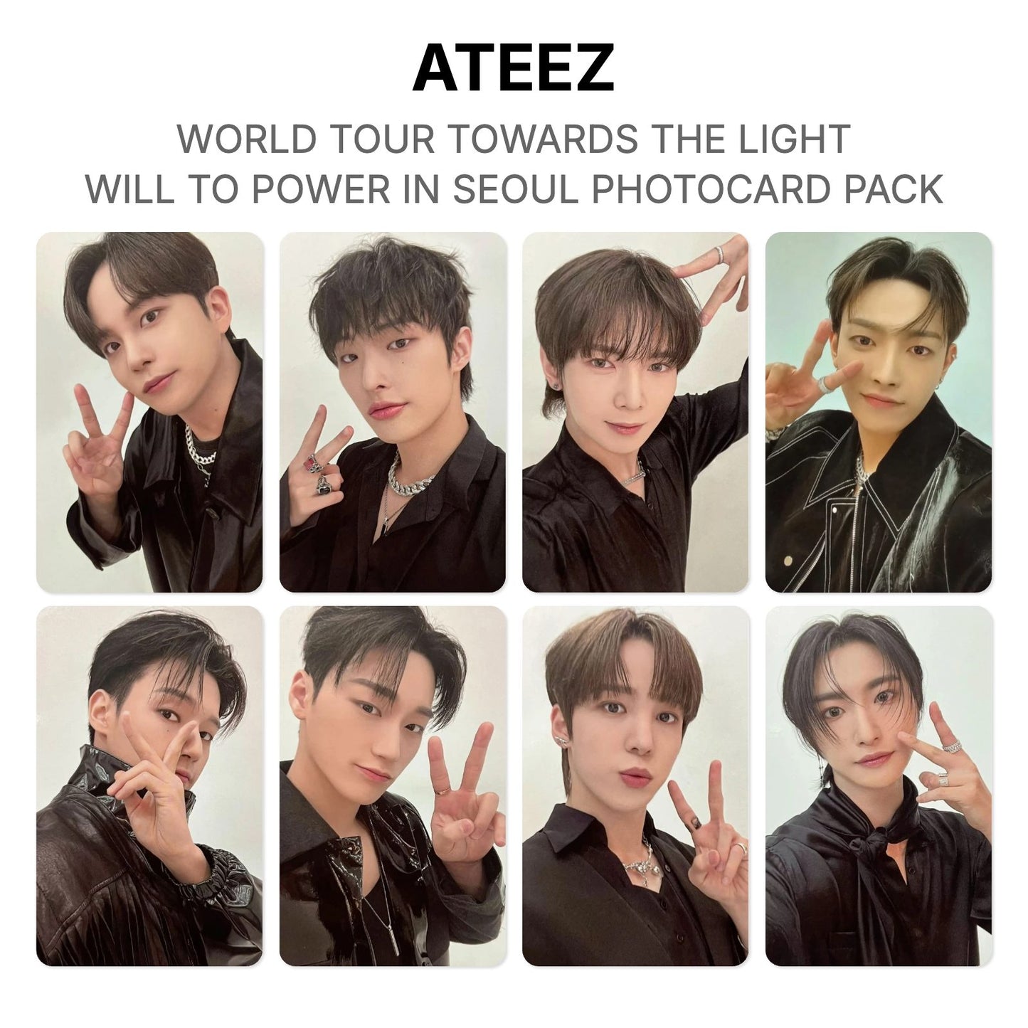 ATEEZ WORLD TOUR TOWARDS THE LIGHT : WILL TO POWER IN SEOUL PHOTOCARD PACK Offizielle Fotokarte