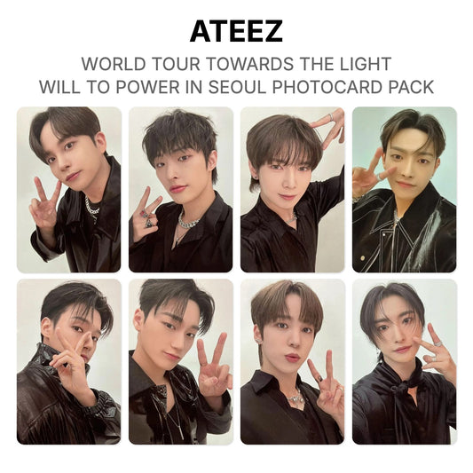 ATEEZ WORLD TOUR TOWARDS THE LIGHT : WILL TO POWER IN SEOUL PHOTOCARD PACK Offizielle Fotokarte