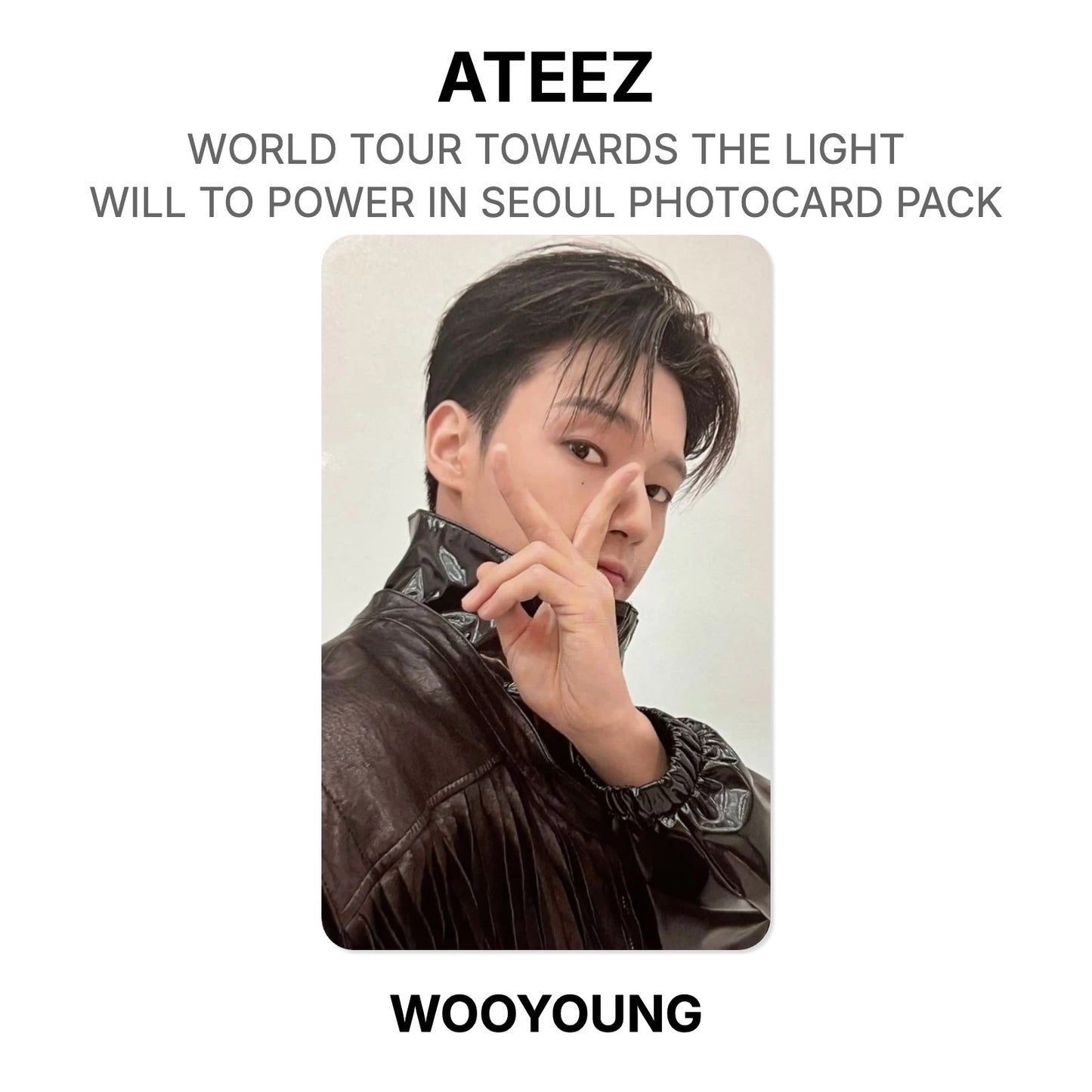 ATEEZ WORLD TOUR TOWARDS THE LIGHT : WILL TO POWER IN SEOUL PHOTOCARD PACK Offizielle Fotokarte