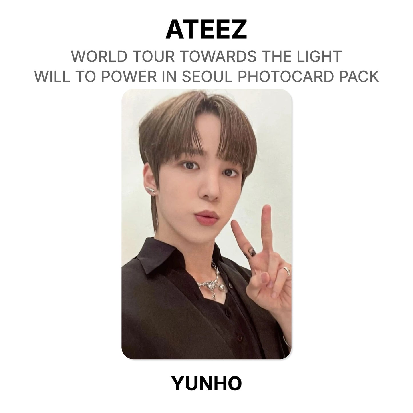 ATEEZ WORLD TOUR TOWARDS THE LIGHT : WILL TO POWER IN SEOUL PHOTOCARD PACK Offizielle Fotokarte