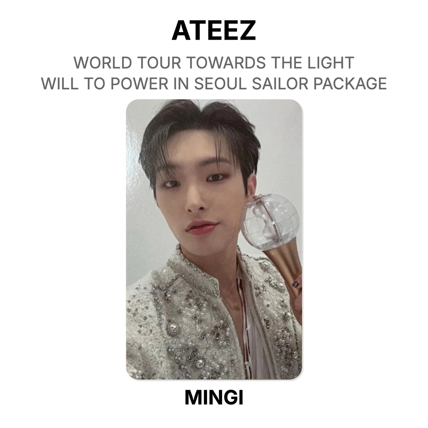 ATEEZ WORLD TOUR TOWARDS THE LIGHT : WILL TO POWER IN SEOUL SAILOR PACKAGE Official Photocard