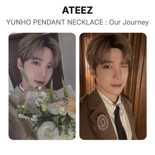 ATEEZ YUNHO PENDANT NECKLACE : Our Journey Official Photocard