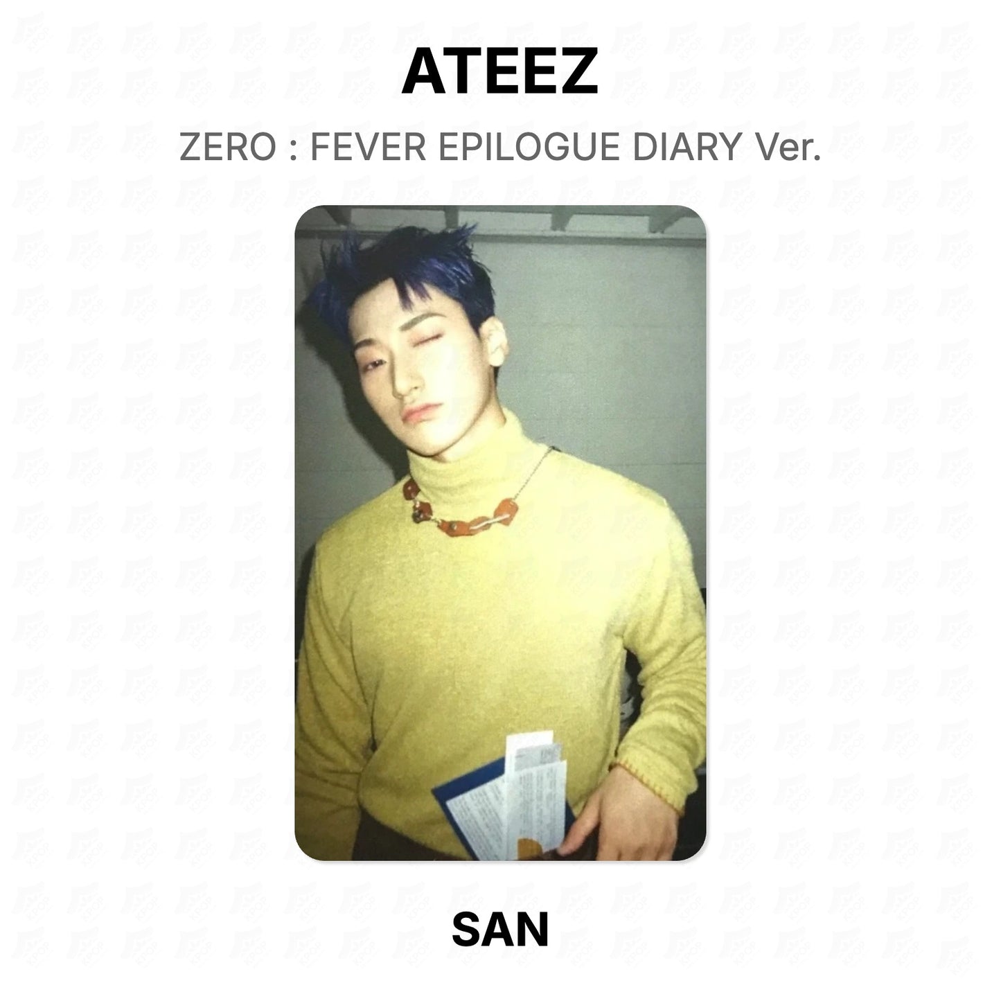 ATEEZ ZERO : FEVER EPILOGUE DIARY Ver. Official Photocard