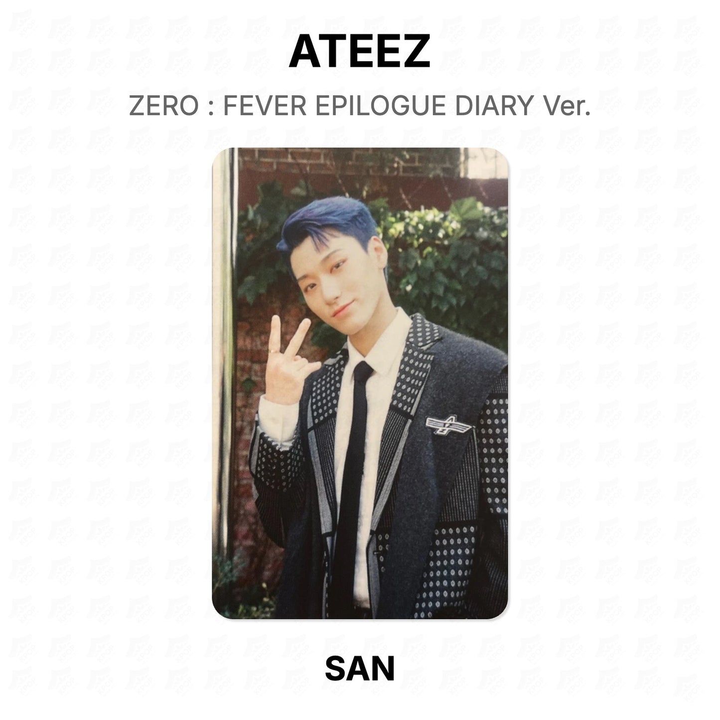 ATEEZ ZERO : FEVER EPILOGUE DIARY Ver. Official Photocard